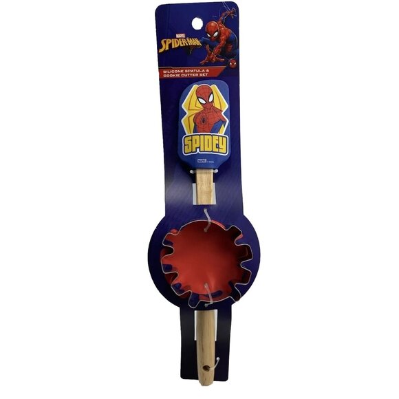 Spider-Man spatula and cookie cutter kitchen baking spatula Spider man - Picture 1 of 6